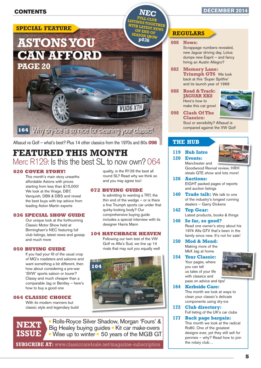 Classic Motoring Preview Pages