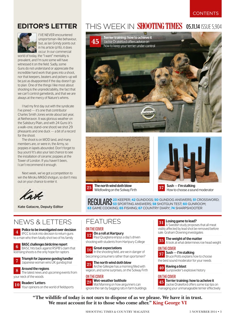Shooting Times & Country Preview Pages