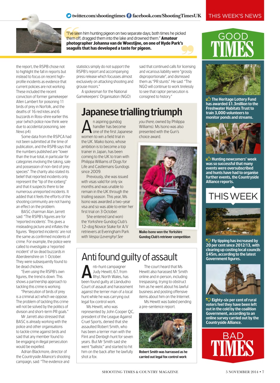 Shooting Times & Country Preview Pages