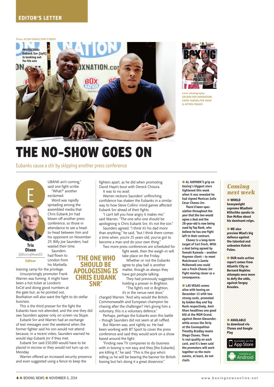 Boxing News Preview Pages