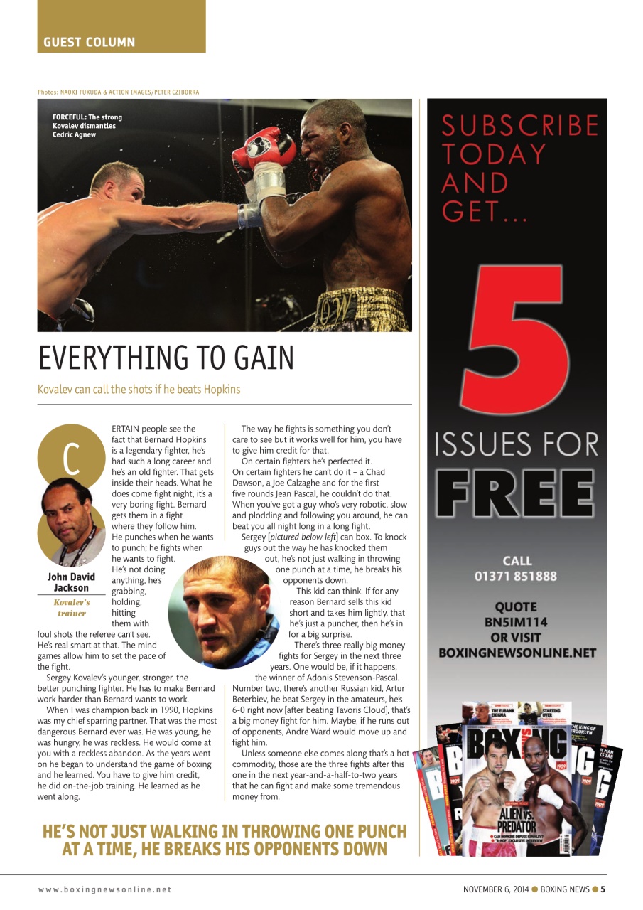 Boxing News Preview Pages