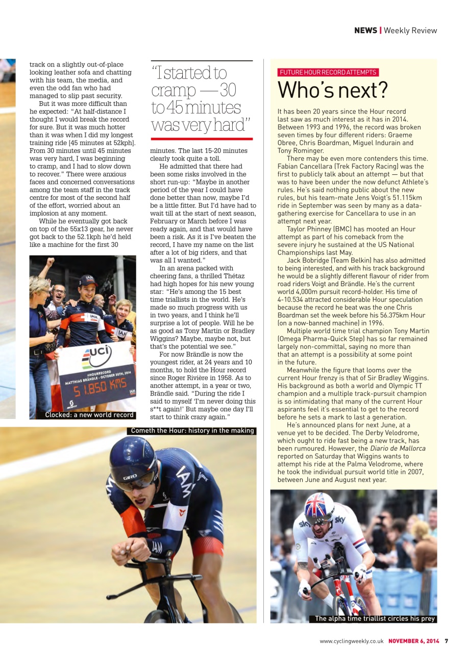 Cycling Weekly Preview Pages