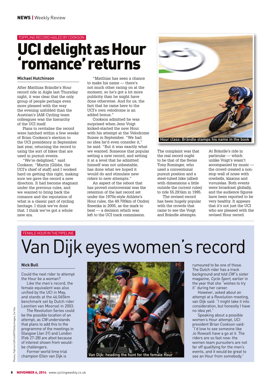 Cycling Weekly Preview Pages