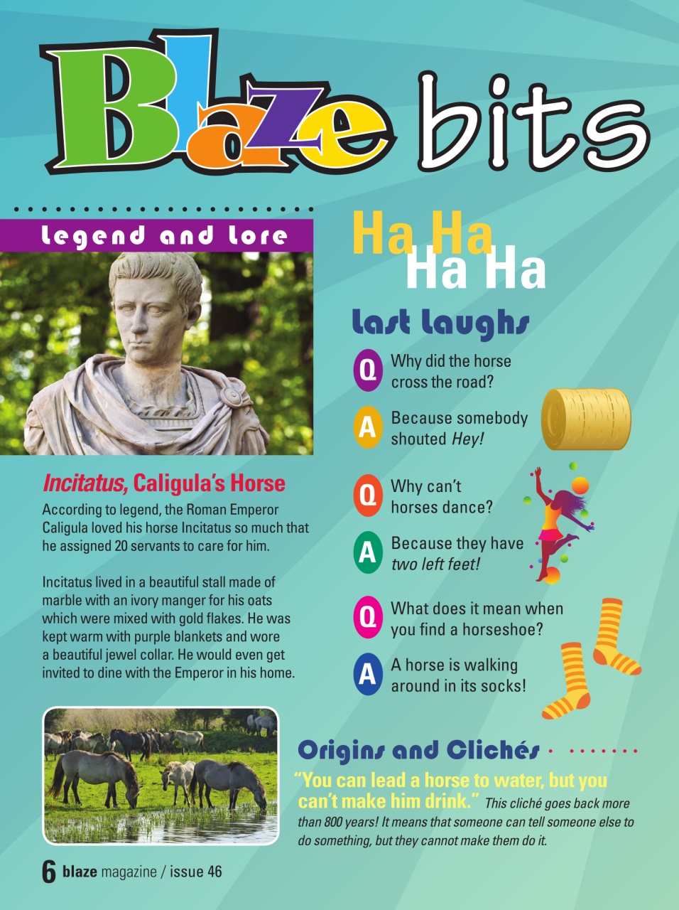 Blaze Magazine For Horse Crazy Kids Preview Pages