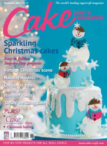Cake Decoration & Sugarcraft Magazine issue November 2013