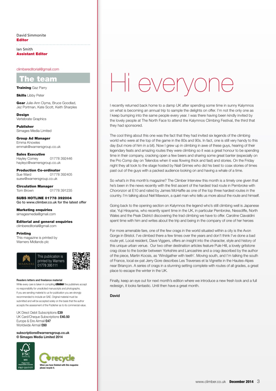 Climber Preview Pages