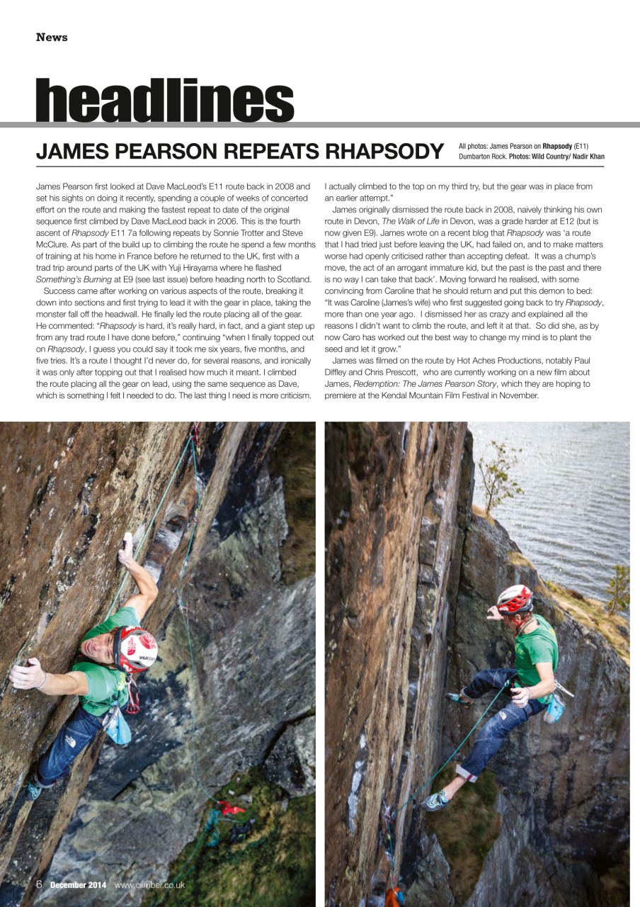 Climber Preview Pages
