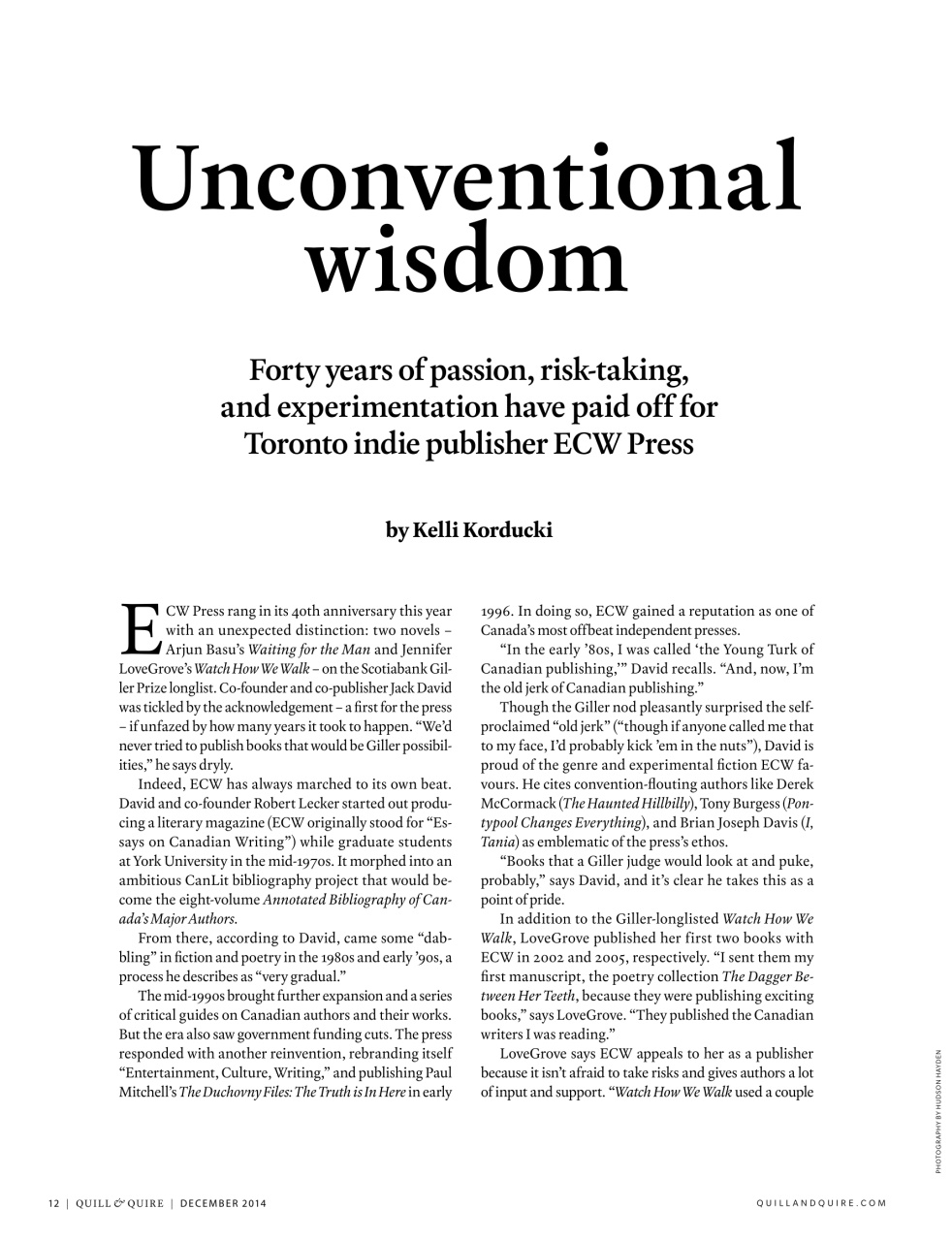 Quill & Quire Preview Pages