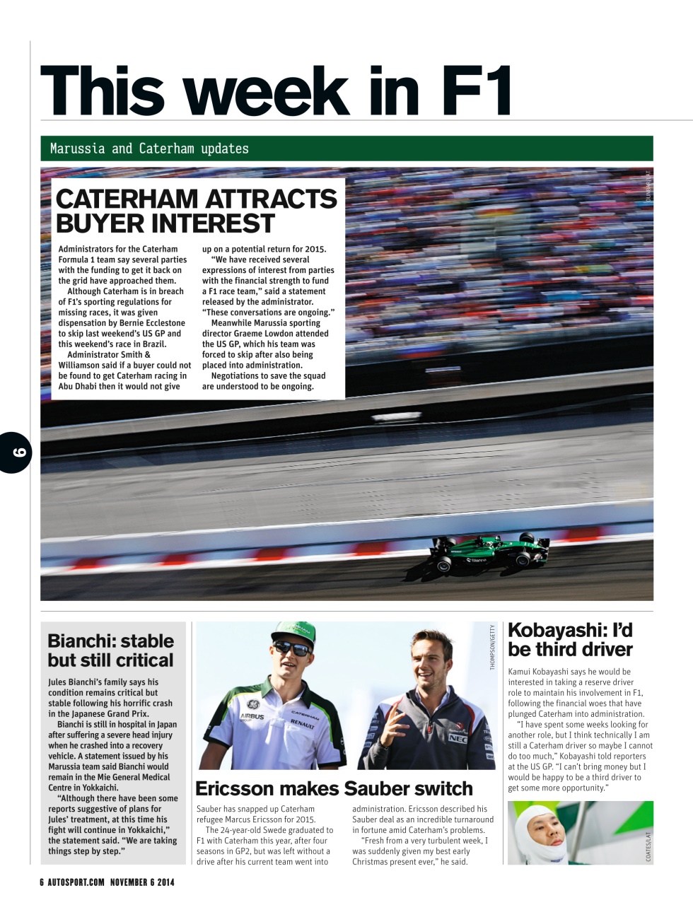 Autosport Preview Pages