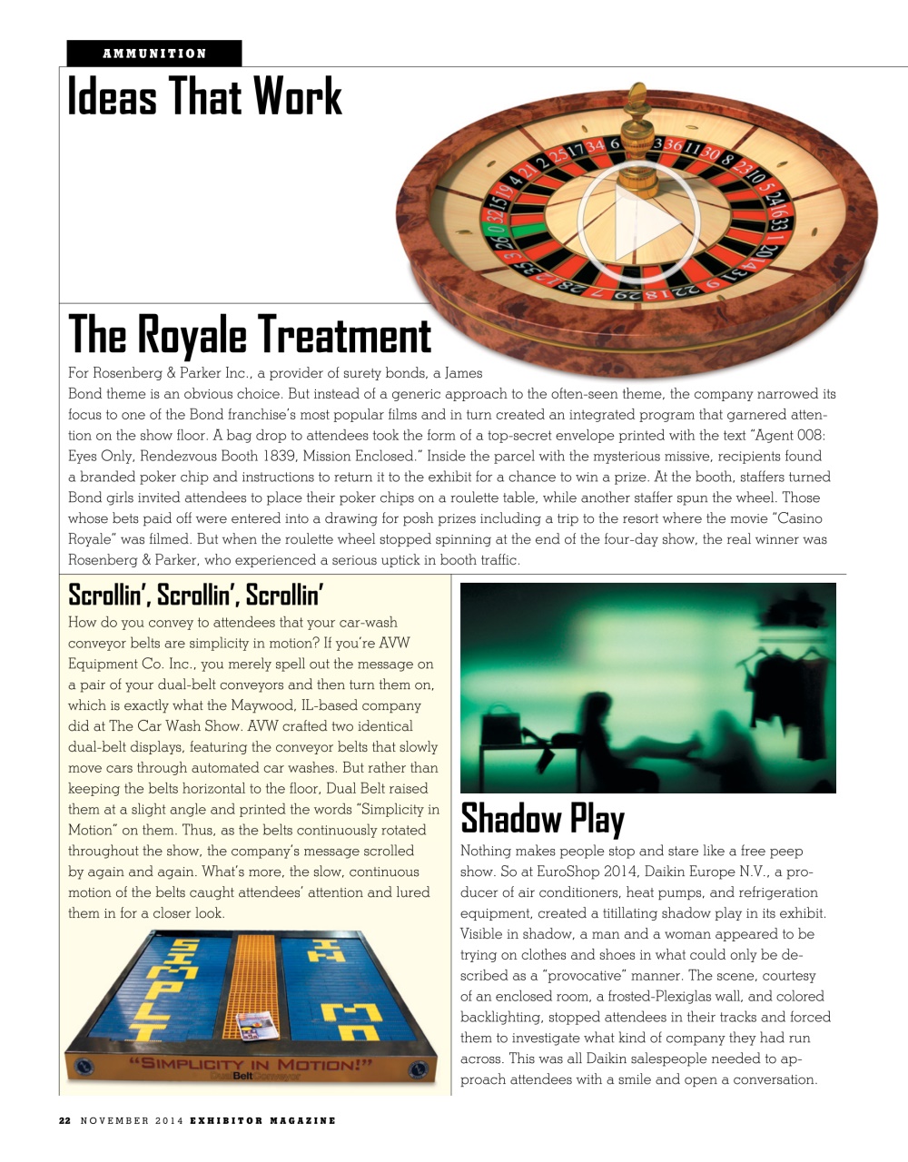 EXHIBITOR Magazine Preview Pages