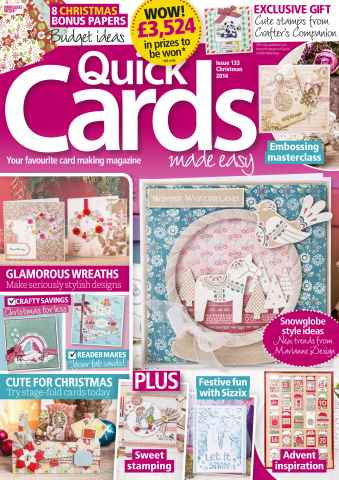 Quick Cards Made Easy issue Christmas 2014