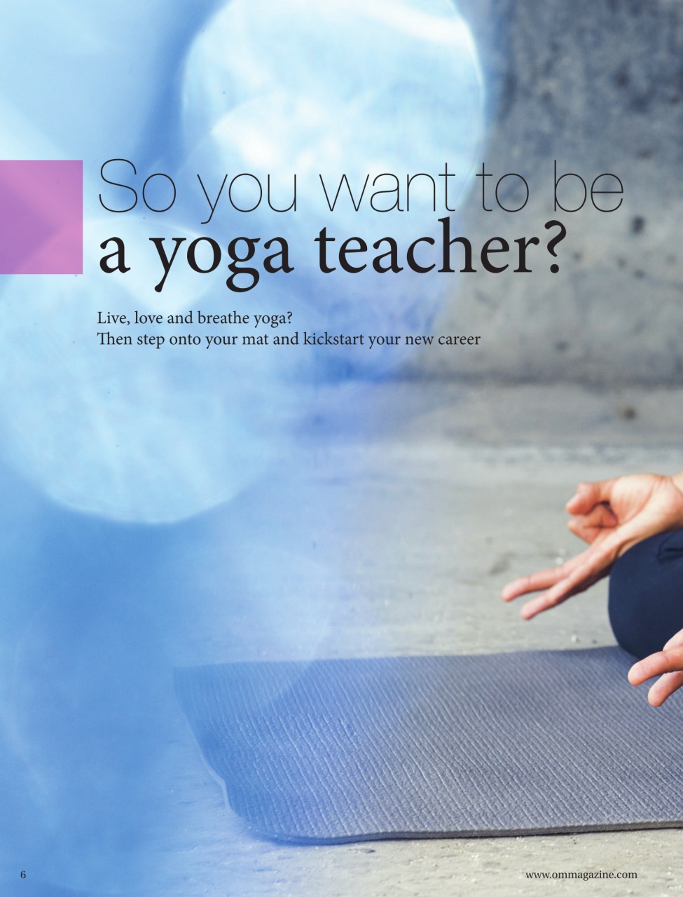 OM Yoga Magazine Preview Pages