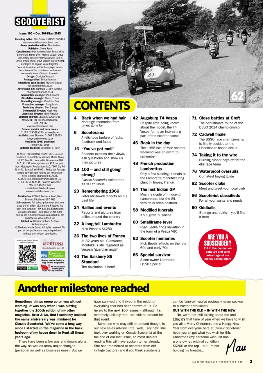 Classic Scooterist Preview Pages