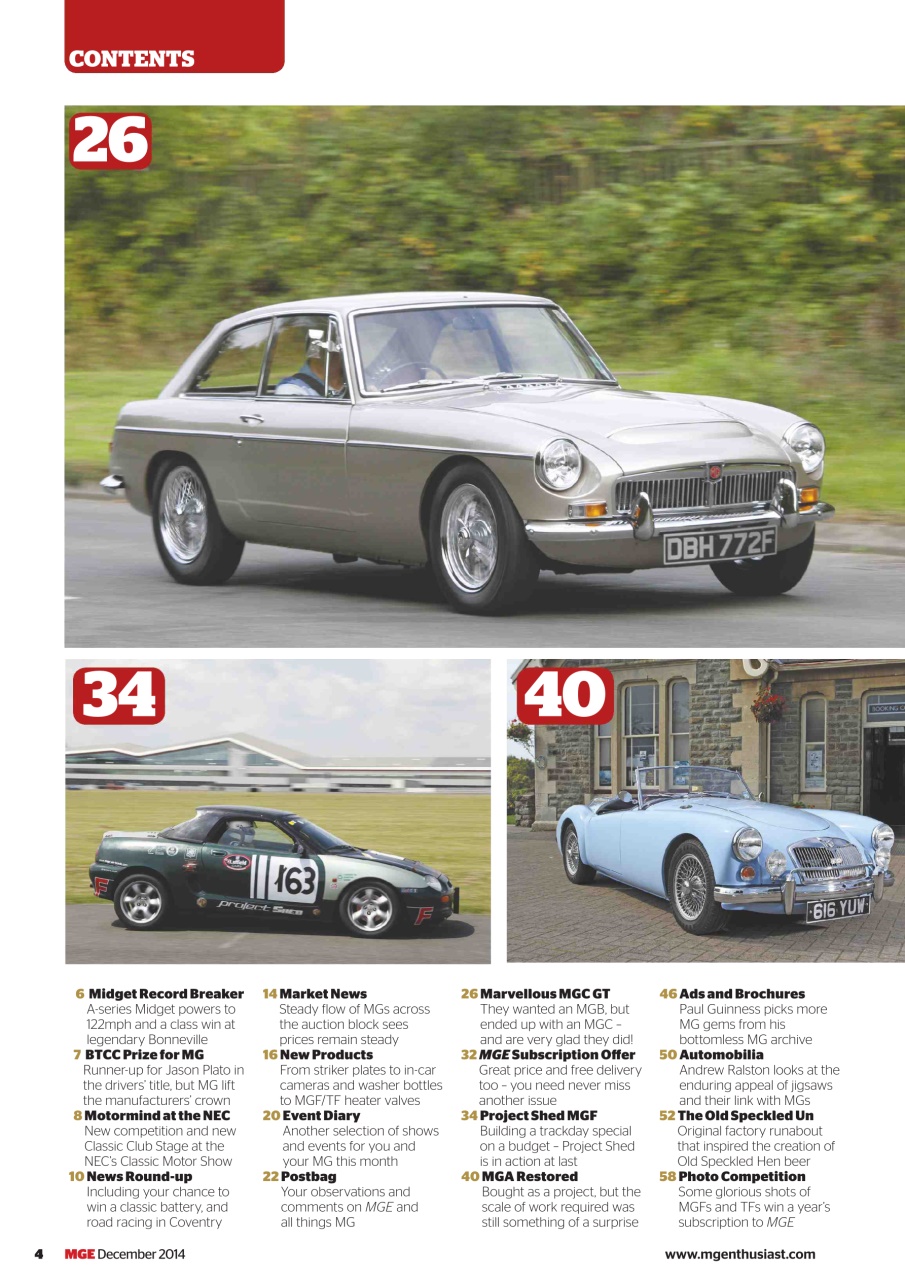 MG Enthusiast Preview Pages
