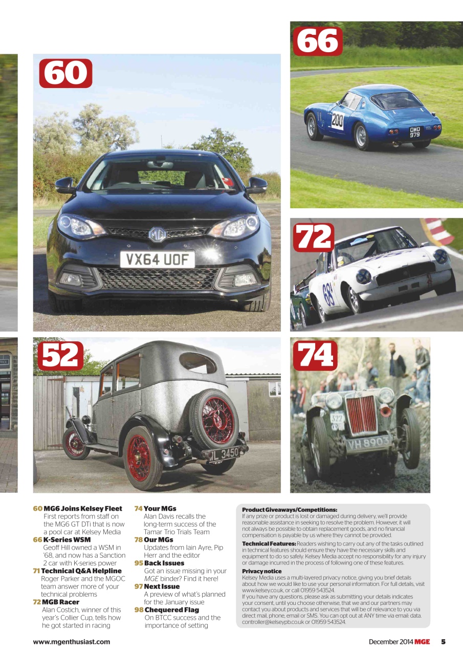 MG Enthusiast Preview Pages