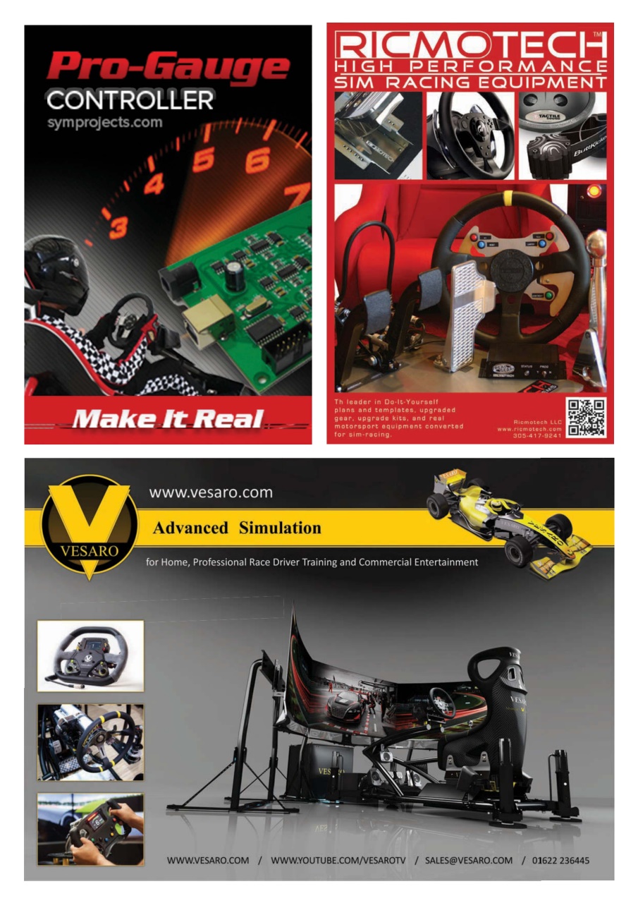 Sim Racer Preview Pages