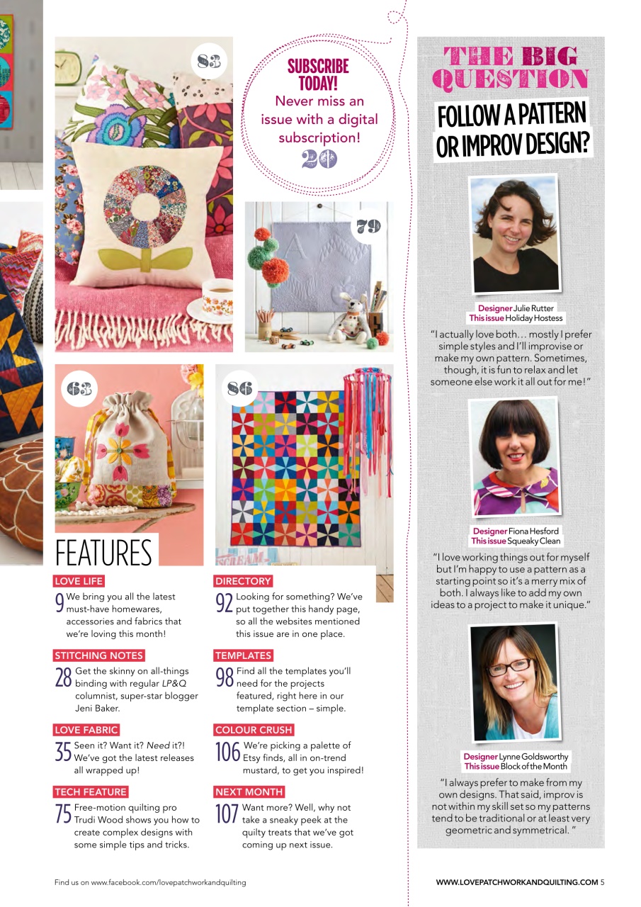 Love Patchwork & Quilting Preview Pages