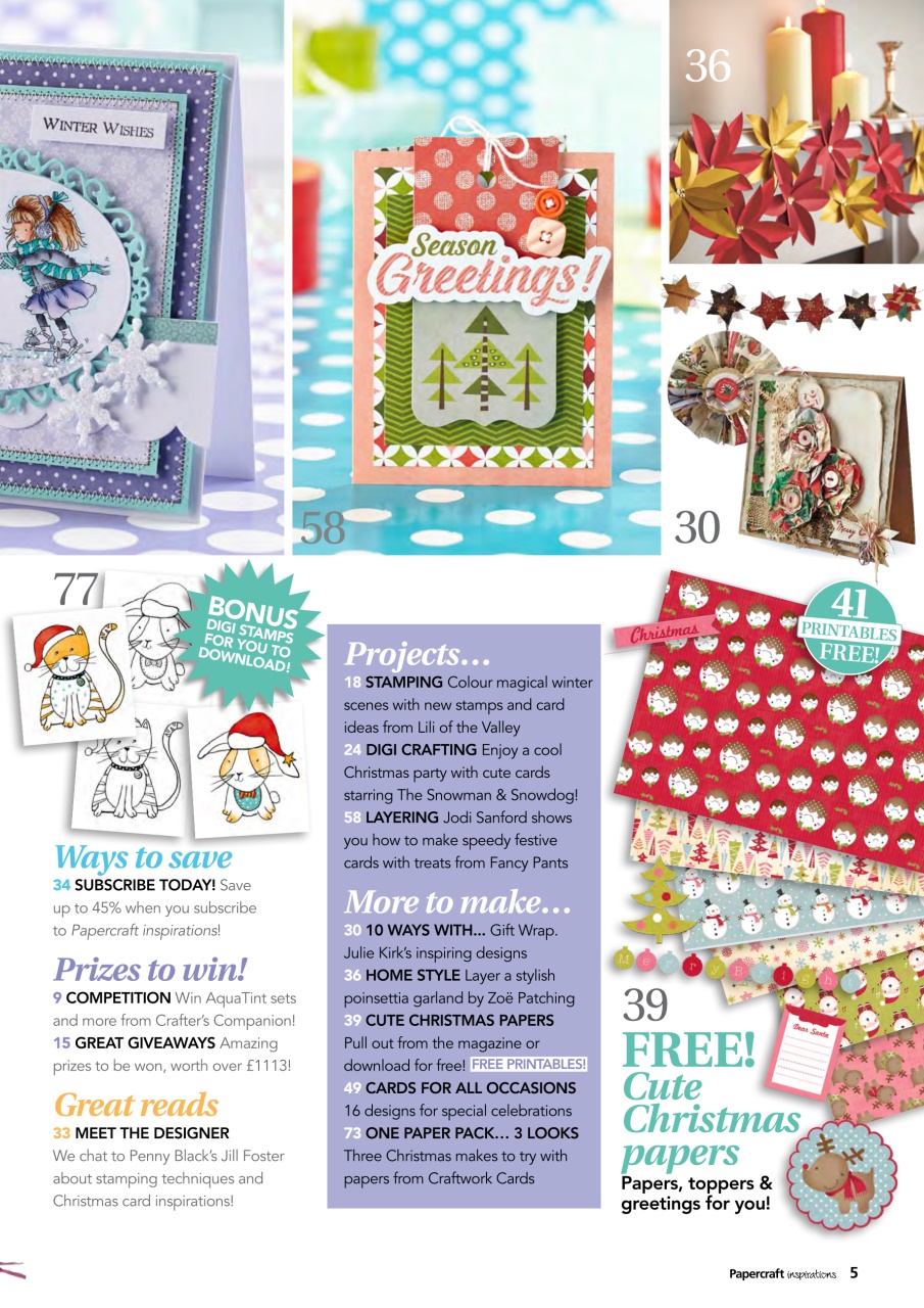 Papercraft Inspirations Preview Pages