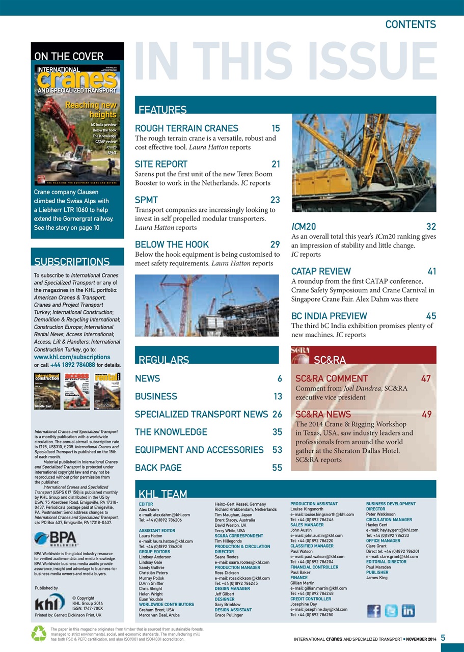 Int. Cranes and Specialized Transp Preview Pages