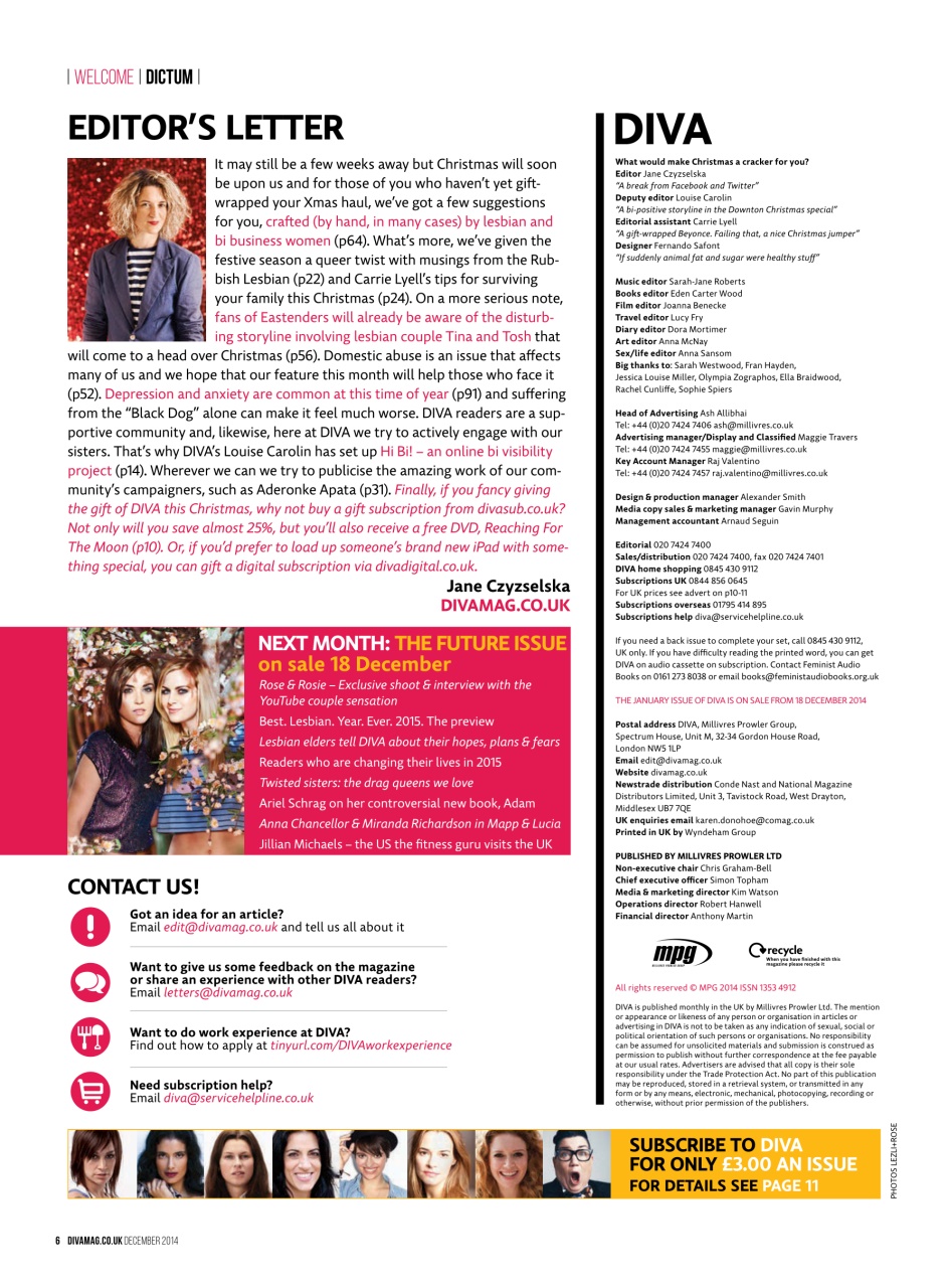 DIVA Magazine Preview Pages