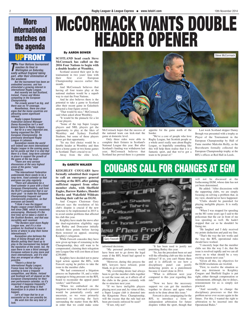 League Express Preview Pages