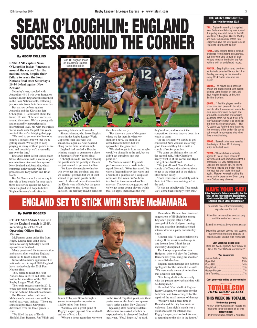 League Express Preview Pages