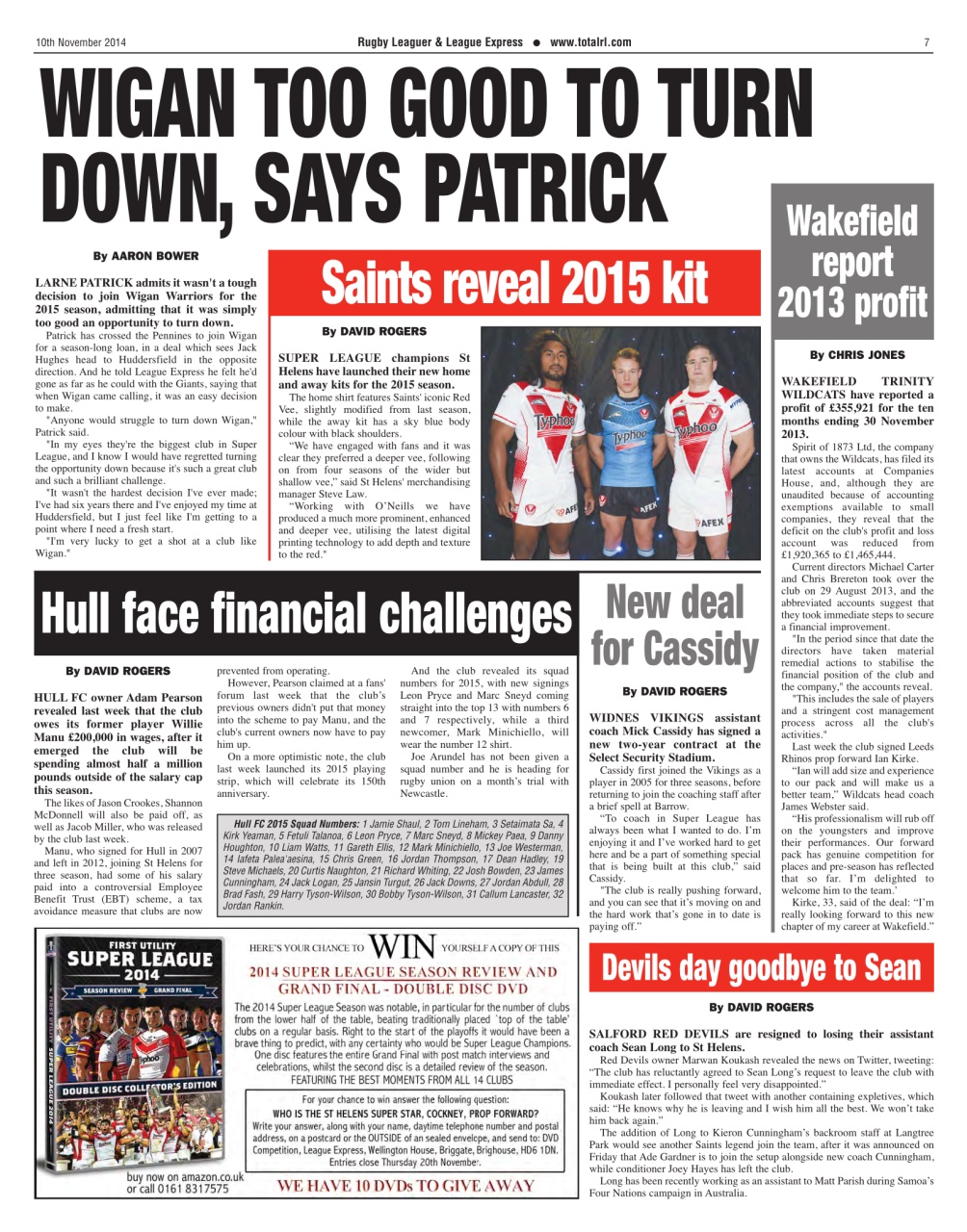 League Express Preview Pages