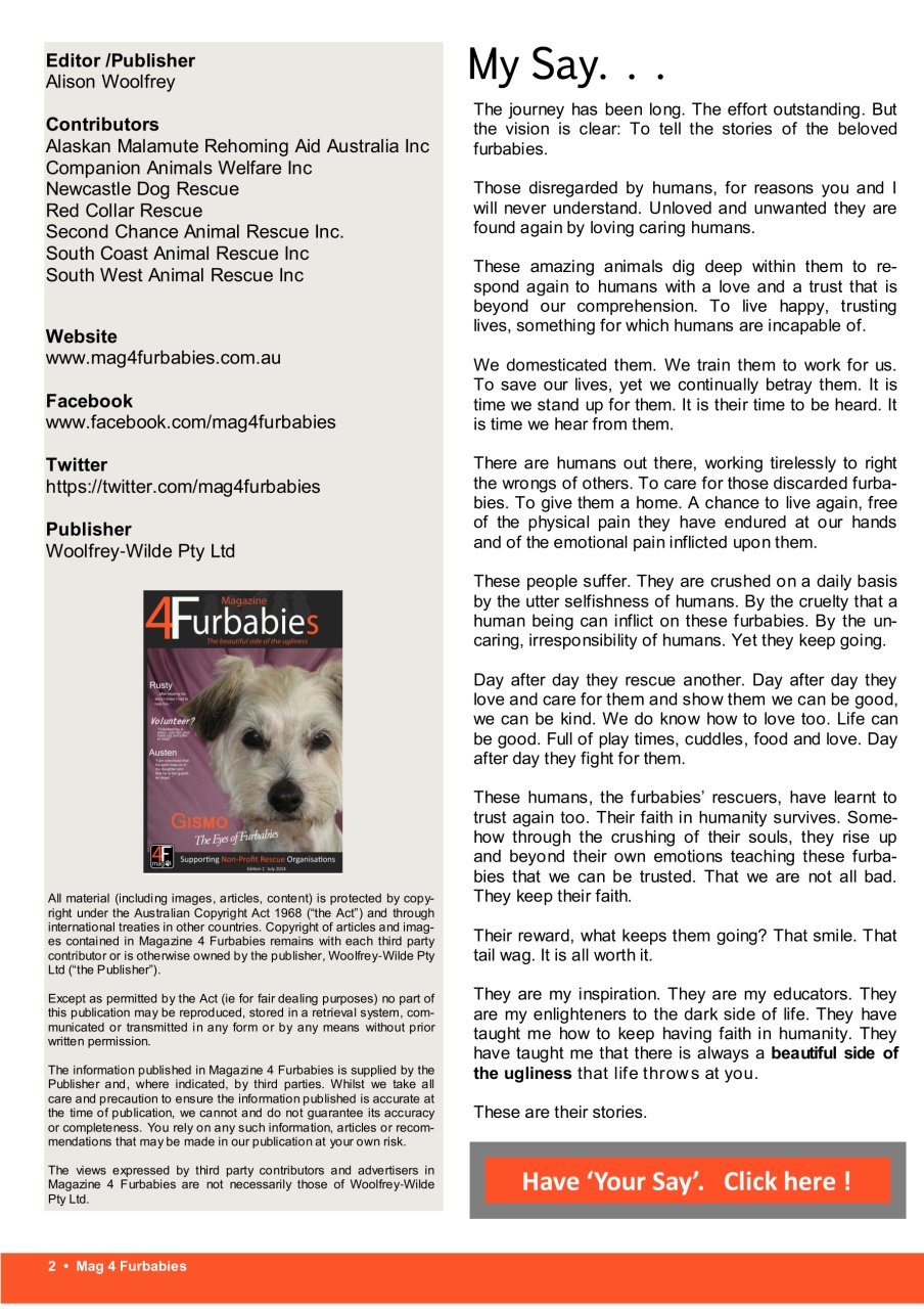 Mag 4 Furbabies Preview Pages