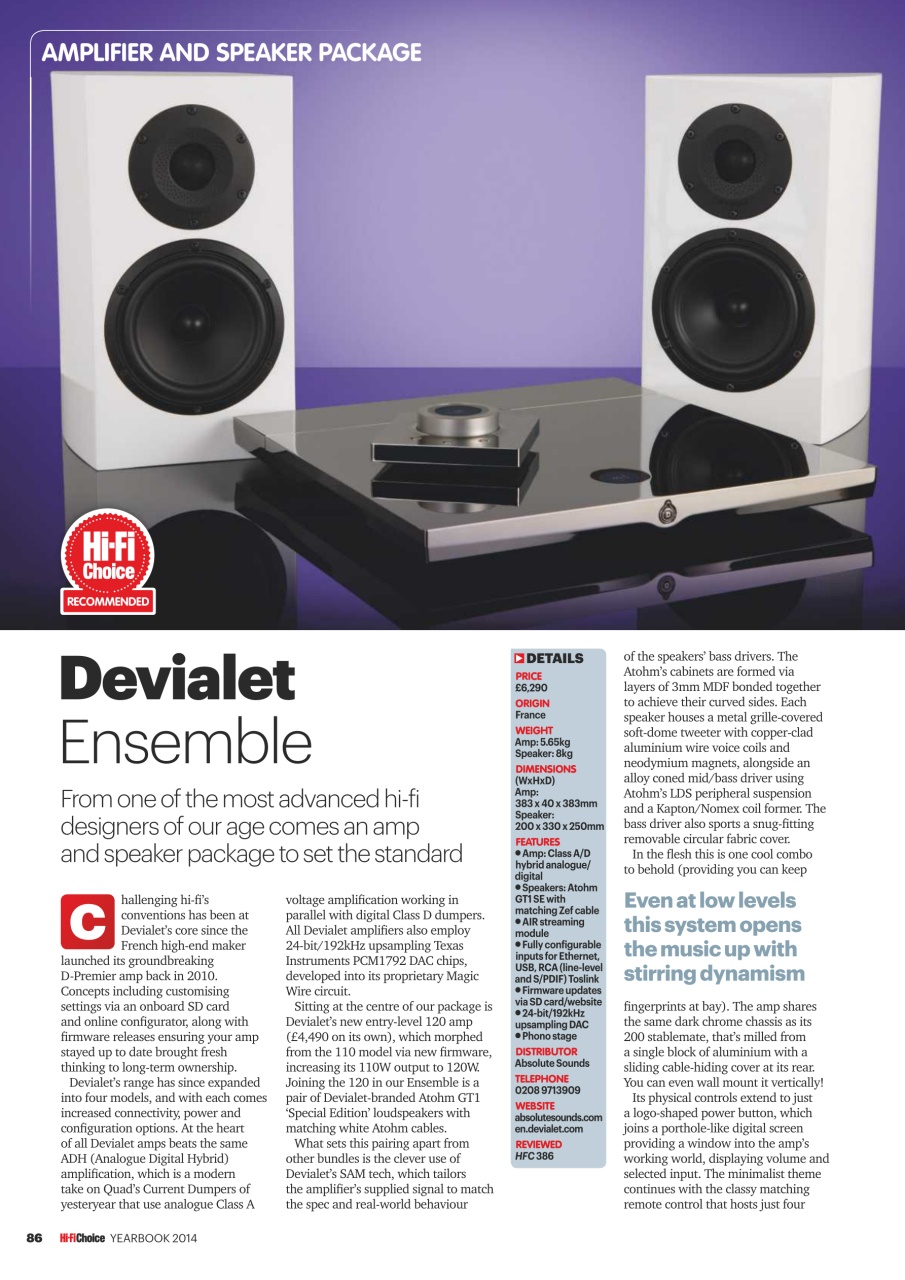 Hi-Fi Choice Preview Pages