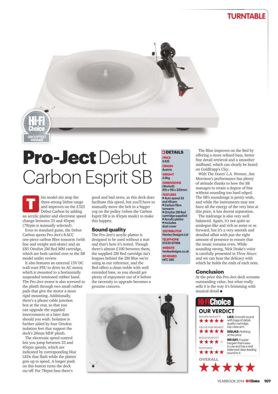 Hi-Fi Choice Preview Pages