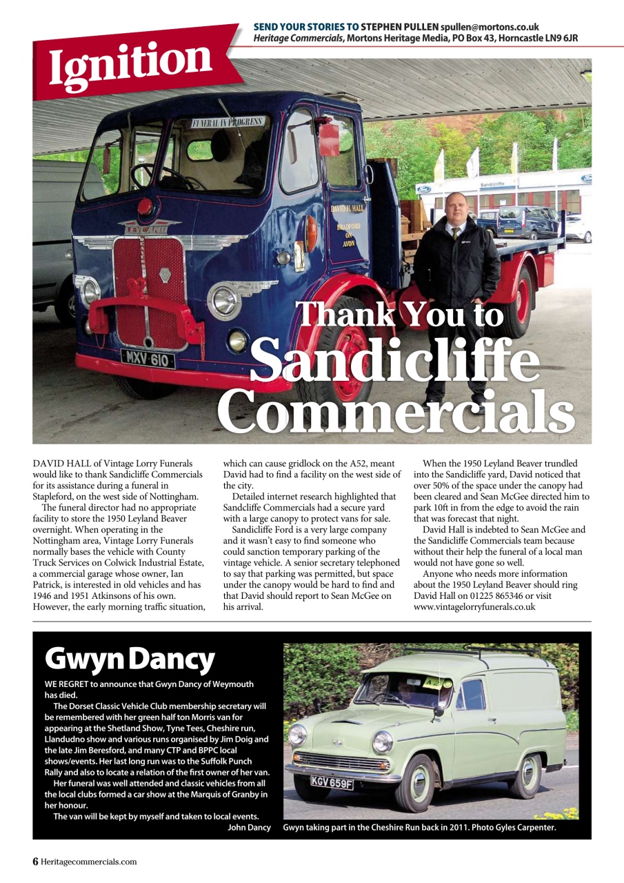 Heritage Commercials Magazine Preview Pages