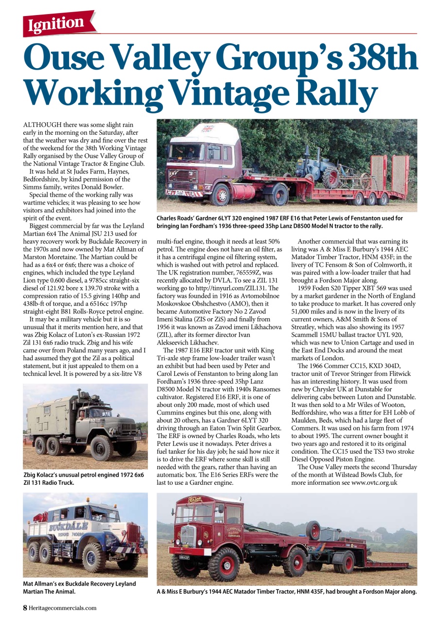 Heritage Commercials Magazine Preview Pages