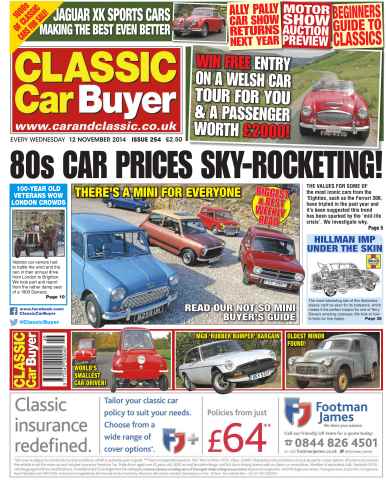Classic Car Buyer issue No.253 80's Car prices sky-rocketing!