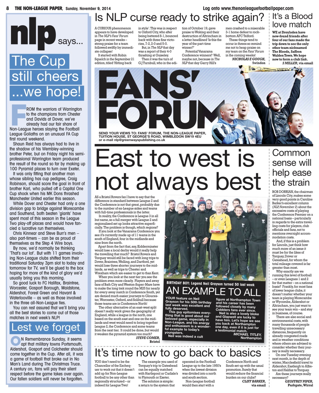 The Non-League Football Paper Preview Pages