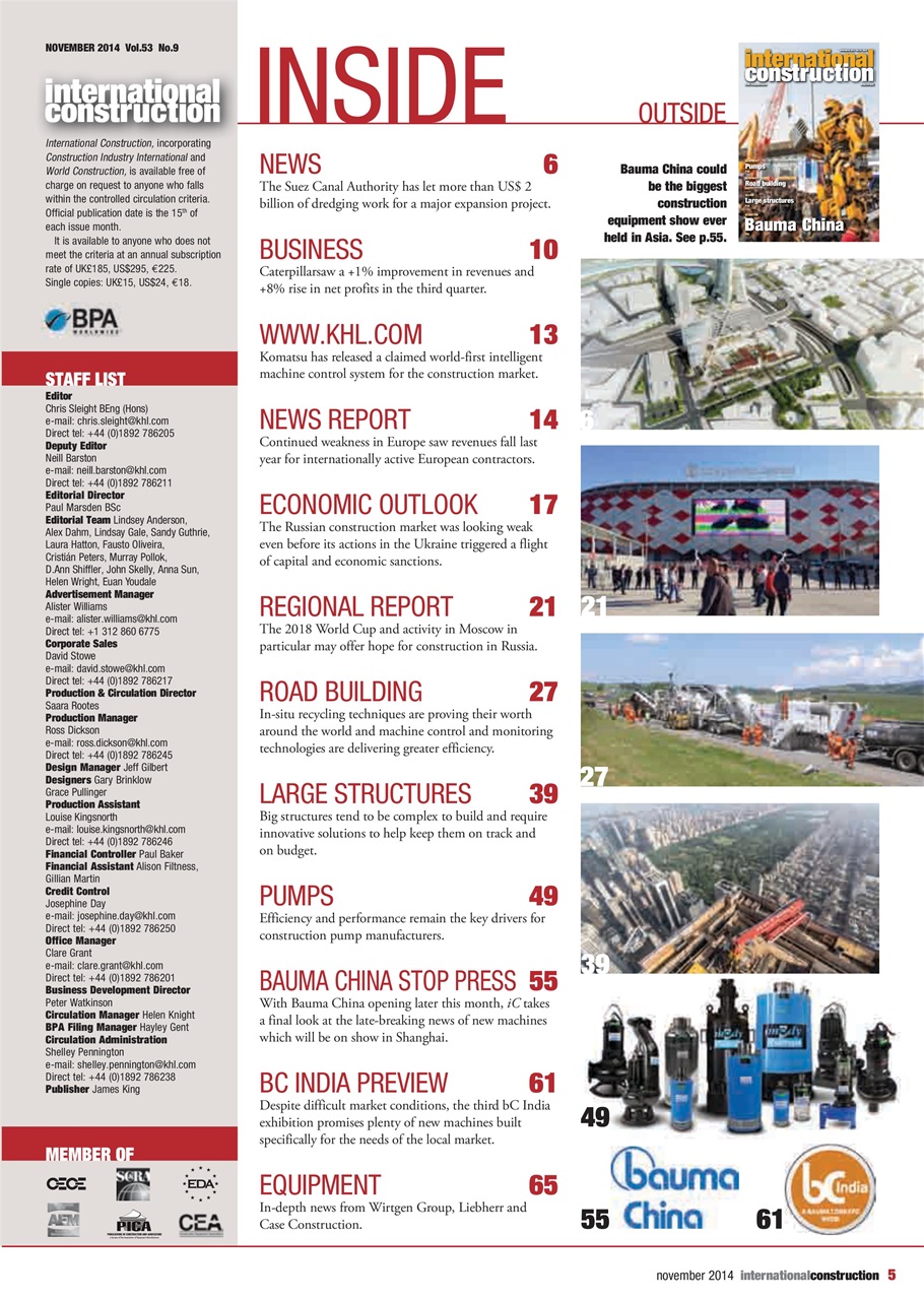 International Construction Preview Pages