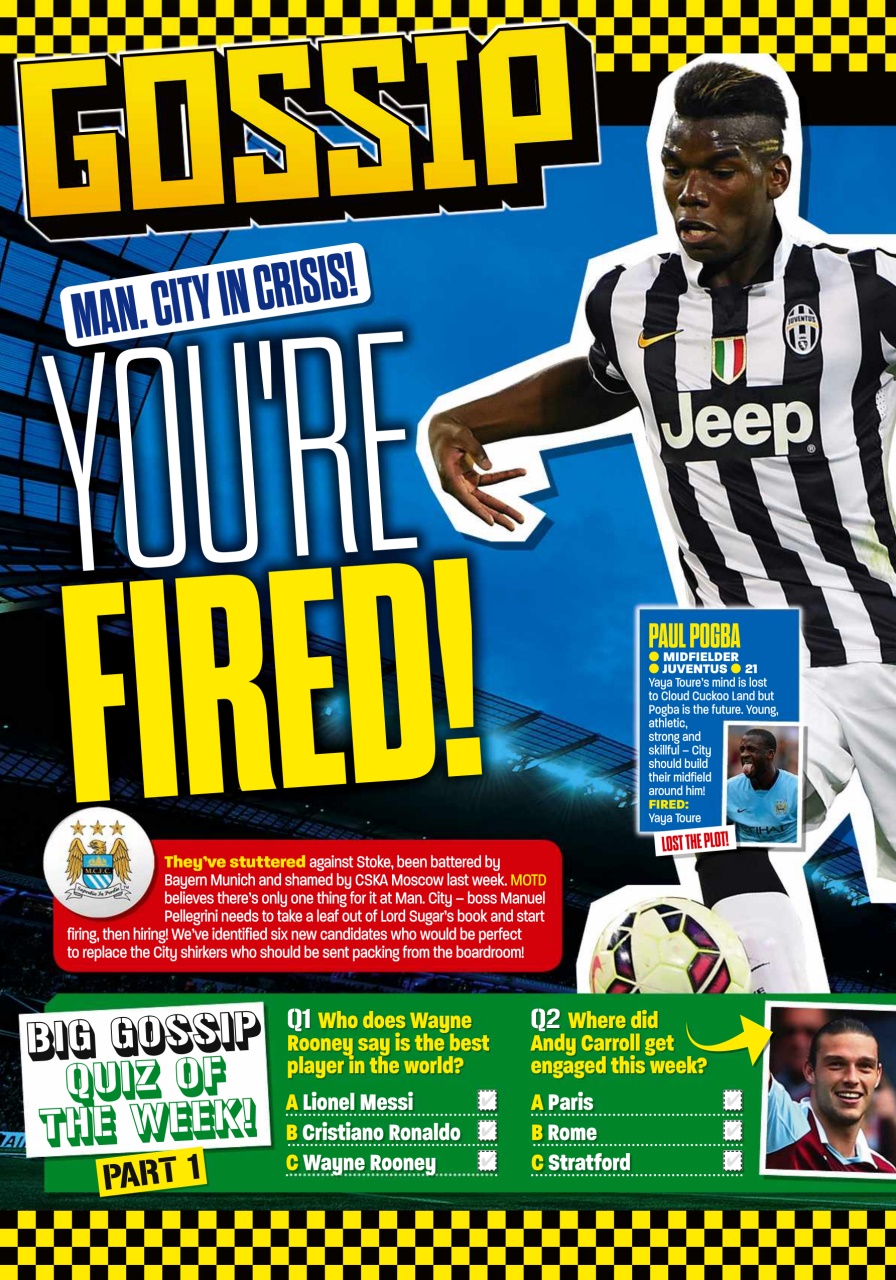 Match of the Day Preview Pages