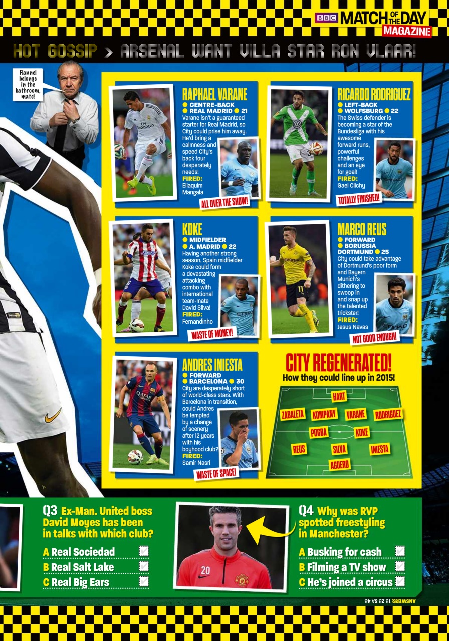 Match of the Day Preview Pages