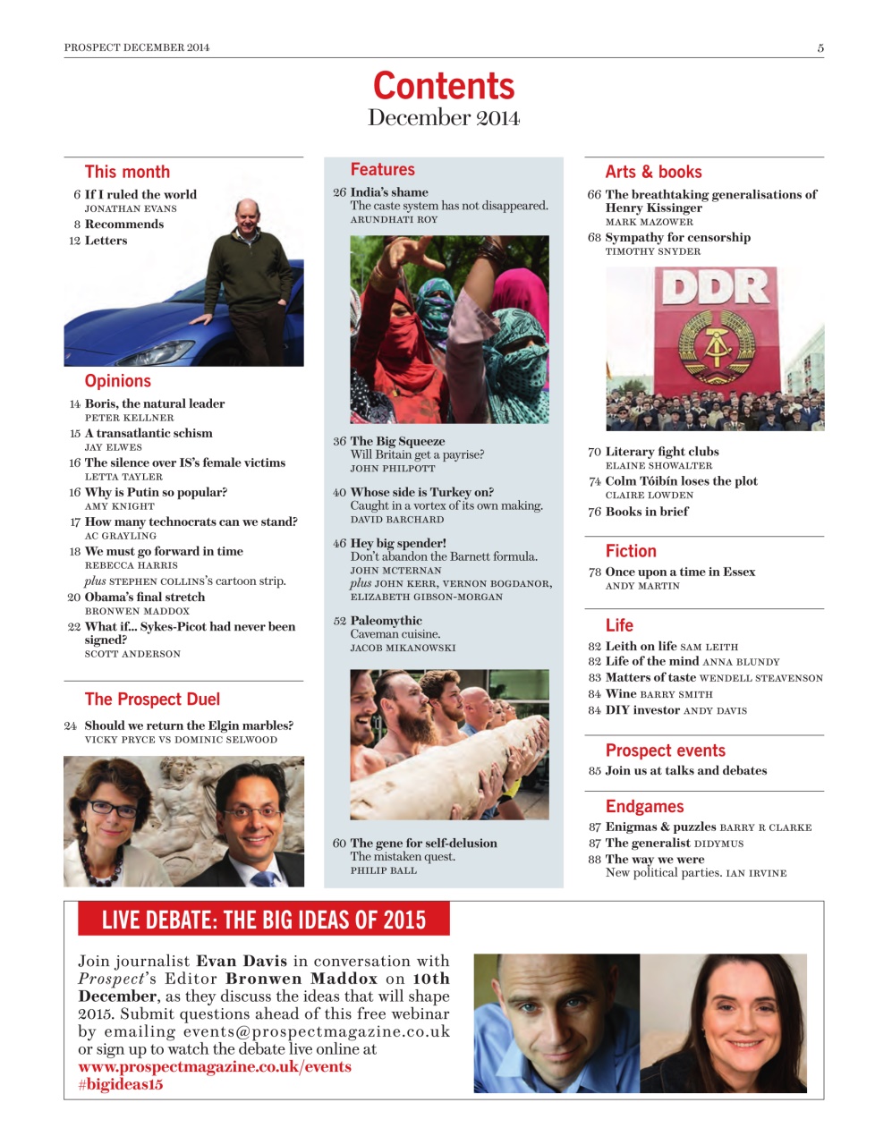 Prospect Magazine Preview Pages