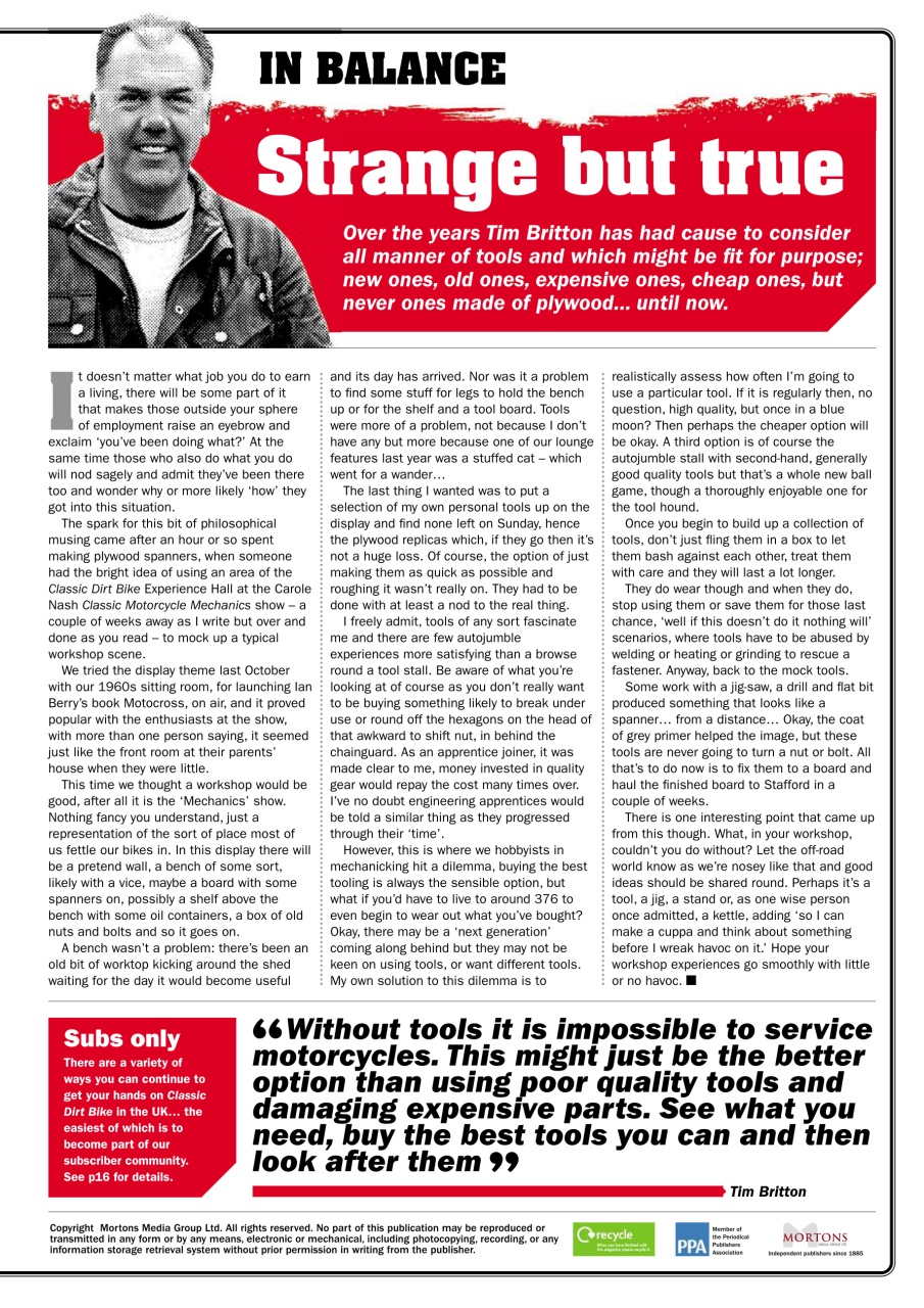 Classic Dirt Bike Preview Pages