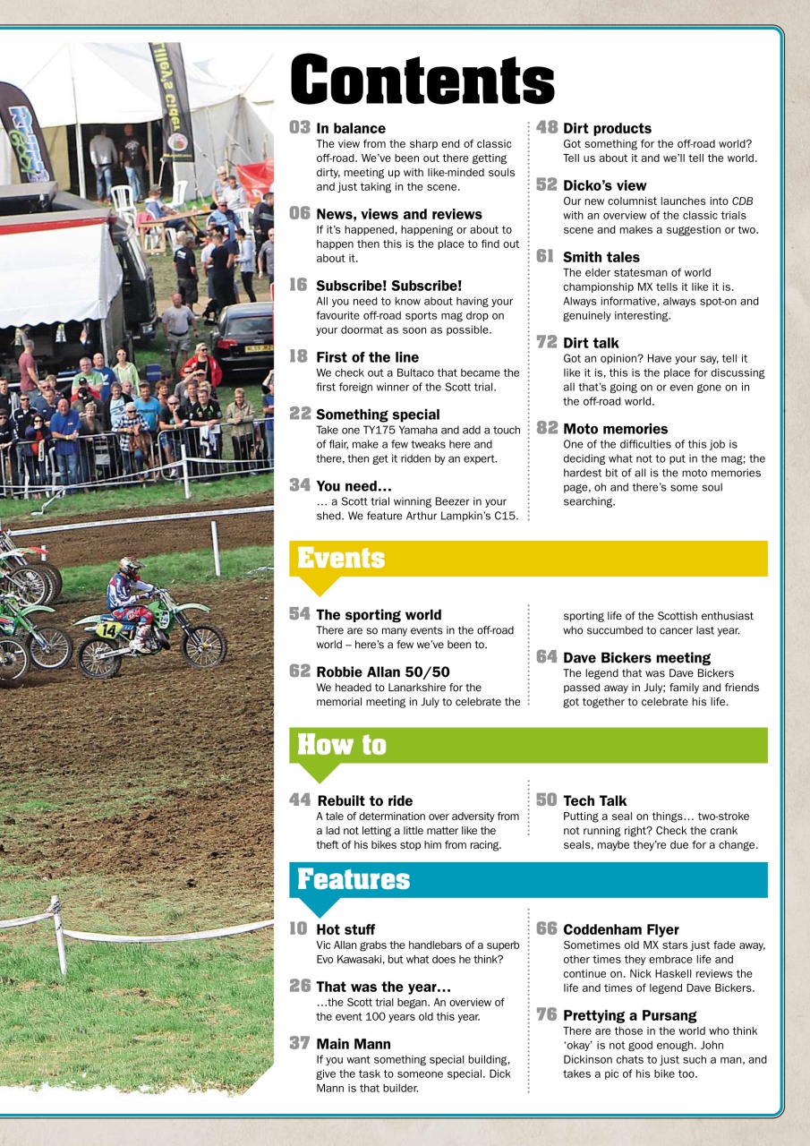 Classic Dirt Bike Preview Pages