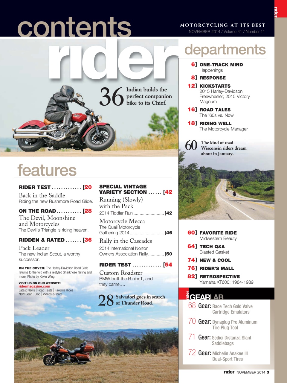 Rider Magazine Preview Pages
