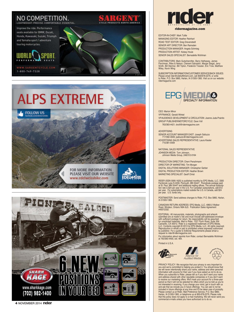 Rider Magazine Preview Pages