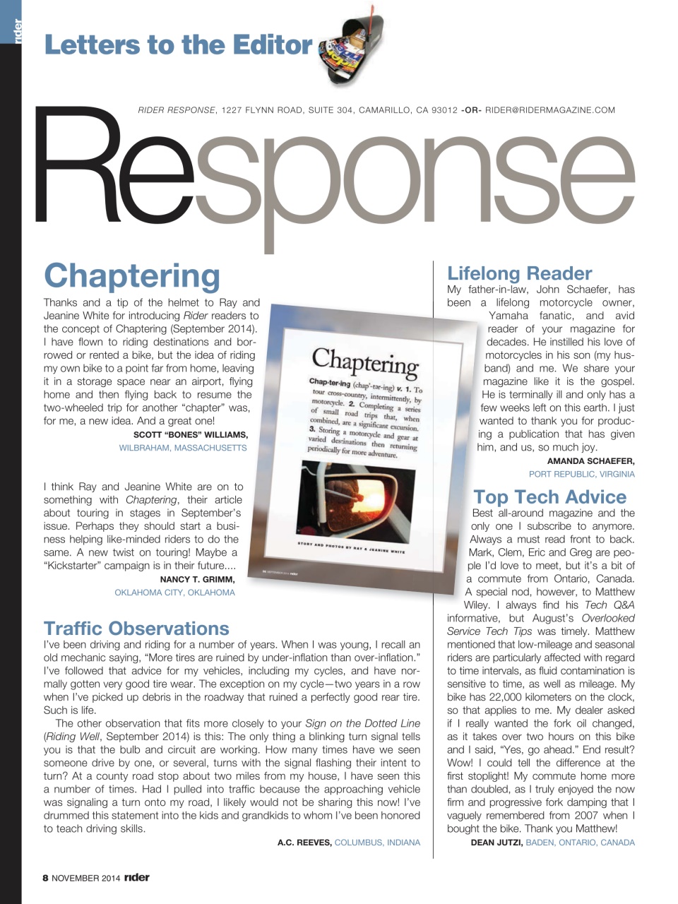 Rider Magazine Preview Pages