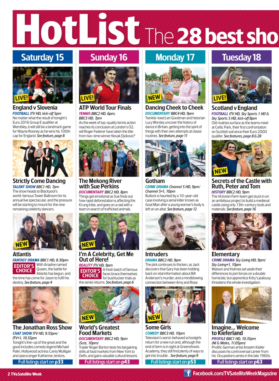 TV & Satellite Week Preview Pages