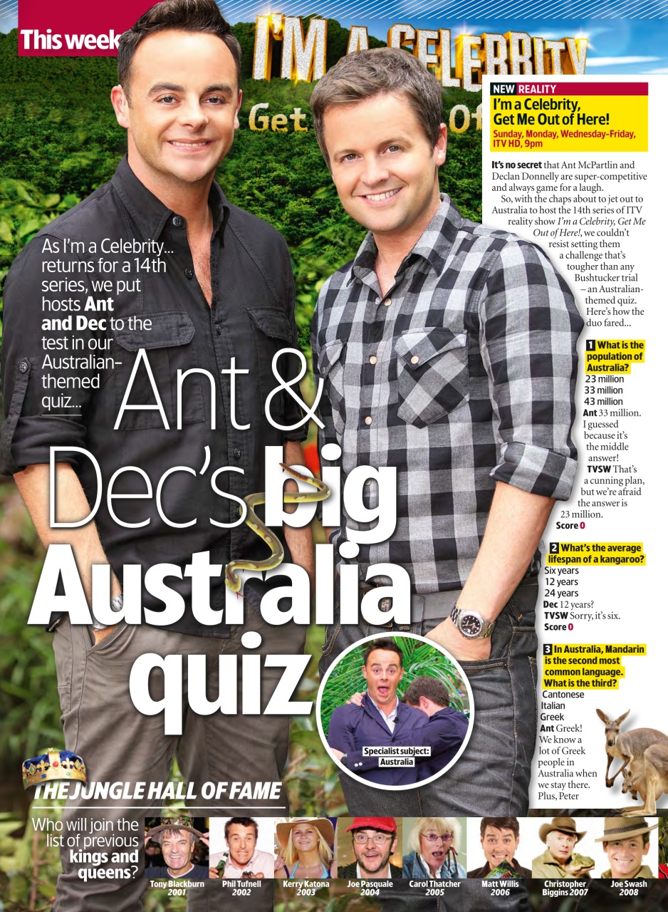 TV & Satellite Week Preview Pages