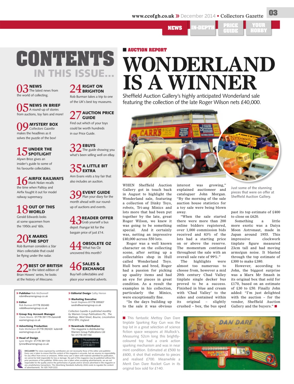 Collectors Gazette Preview Pages