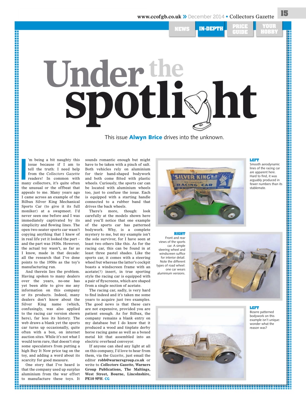 Collectors Gazette Preview Pages