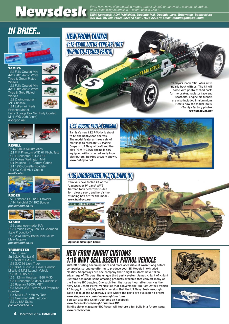 Tamiya Model Magazine Preview Pages