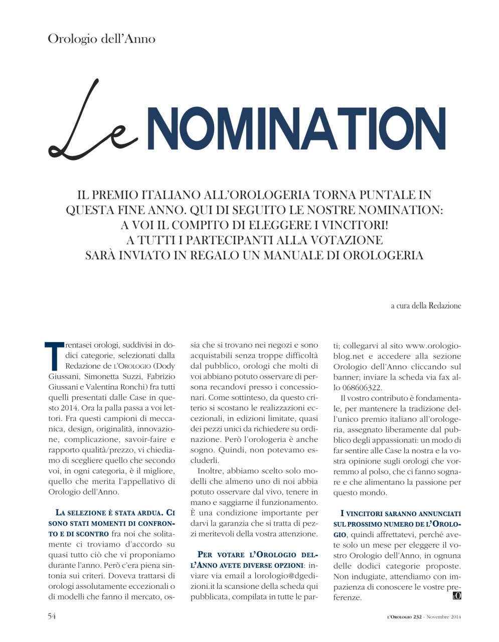 L'Orologio Preview Pages