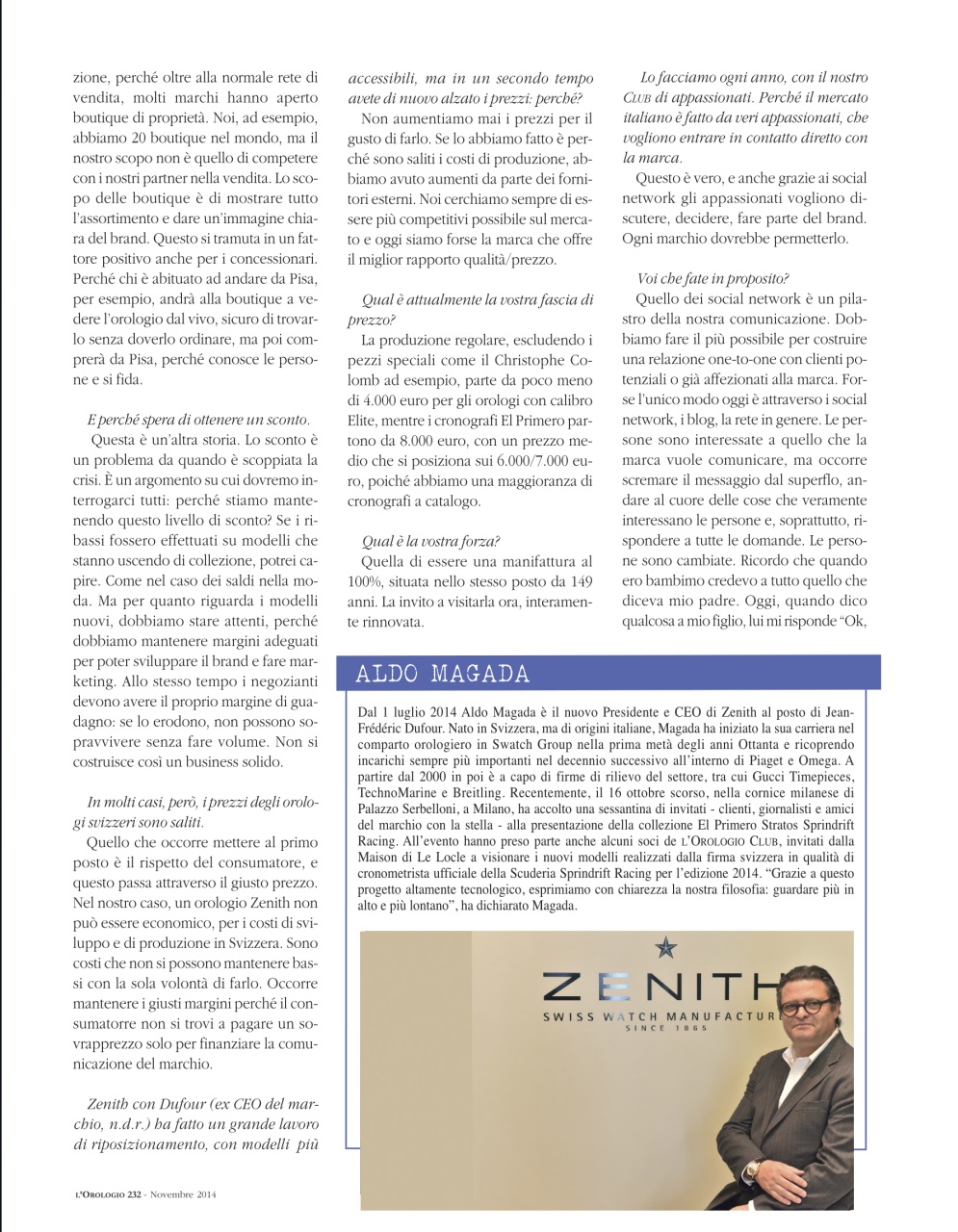 L'Orologio Preview Pages